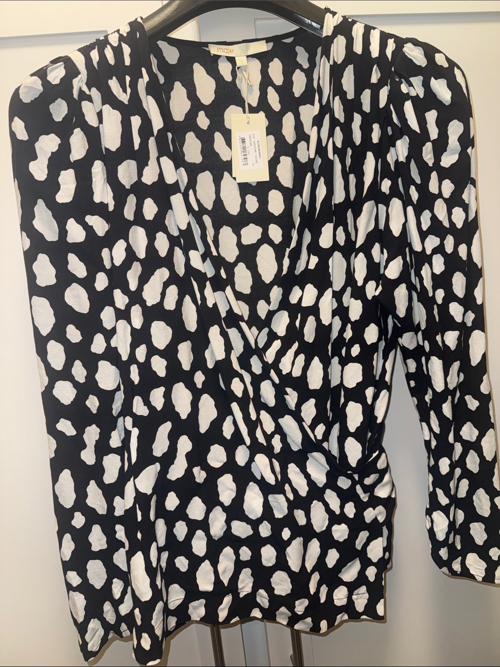 Maje wrap top